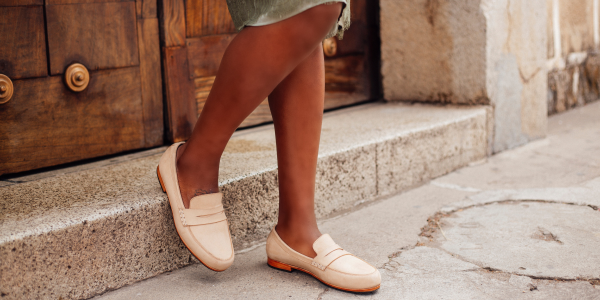 Real leather hot sale womens shoes