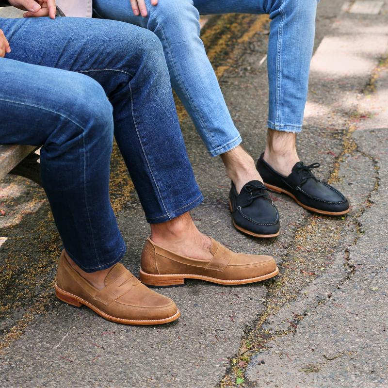 Handmade Men's Shoes - Leather Loafers & Moccasins. Looking for a comfortable pair of leather shoes? Shop our men's collection of handcrafted leather penny loafers, moccasins, and more!