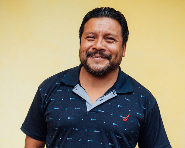 An Adelante Cobbler Smiling