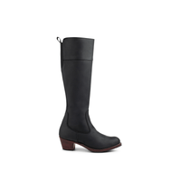 The Condesa in Black ~ Very Wide ~ Standard Calf 41cm