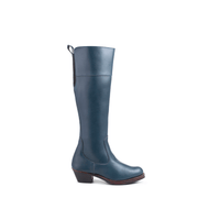 The Condesa in Denim Blue ~ Very Wide ~ Standard Calf 43cm