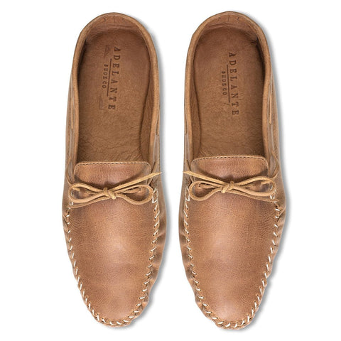 handmade men's leather moccasins