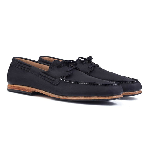 men's comfortable leather boat shoes