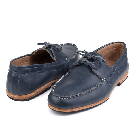 men's comfortable leather boat shoes