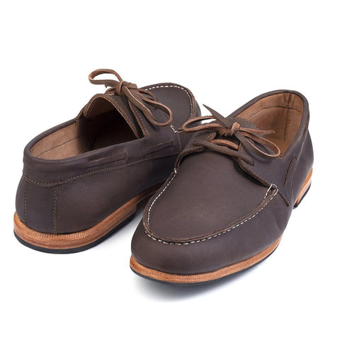 Men's Handcrafted Full-Grain Leather Boat Shoes | The Náutico ...