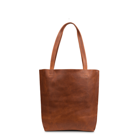 handmade leather tote bag