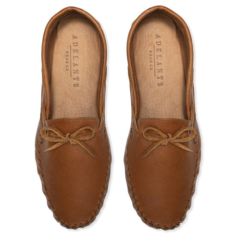 women's handcrafted leather moccasin