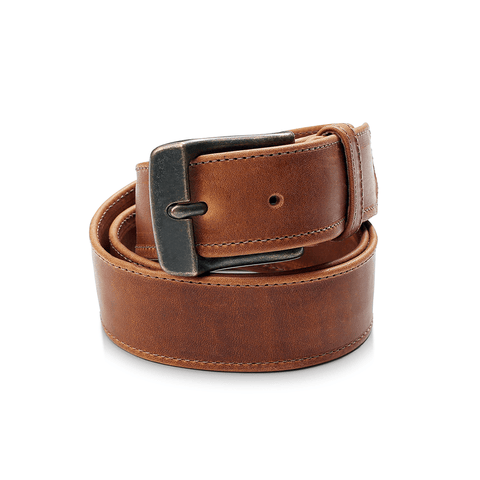 Men's Engraved Leather Belt