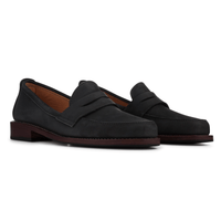 women's comfortable leather penny loafers