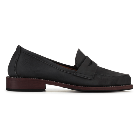 women's comfortable leather penny loafers